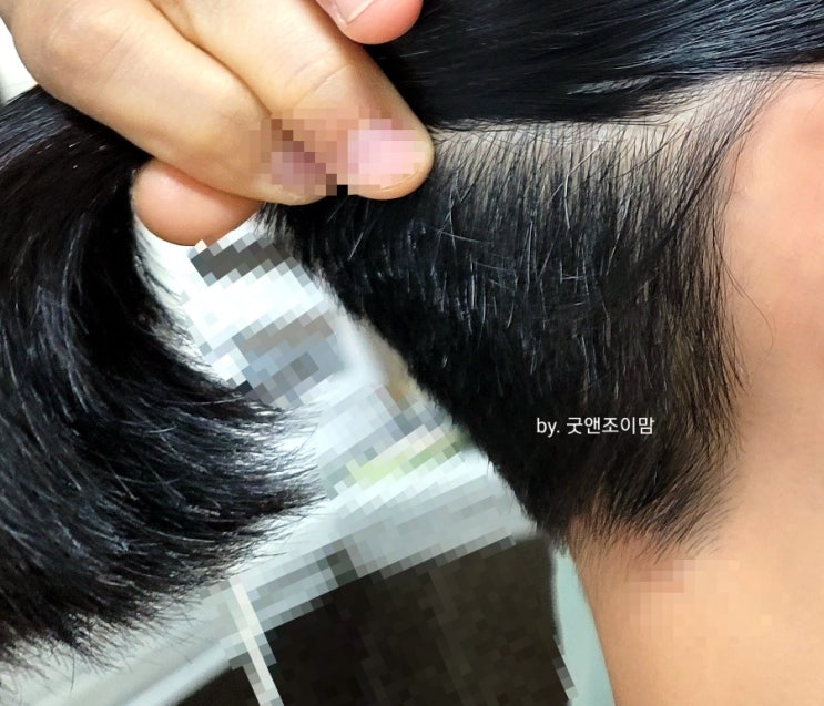 단발머리 반삭 커트 단발머리 반삭 커트