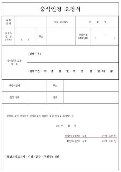 어린이집 출석 인정결석 범위, 사유와 필요서류 알려드려요 : 네이버 블로그