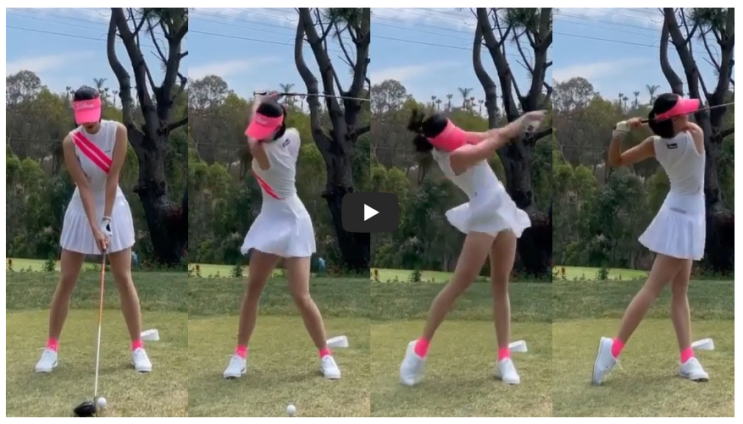  시원하게 쭉쭉 날아가는구나~ 골프스윙