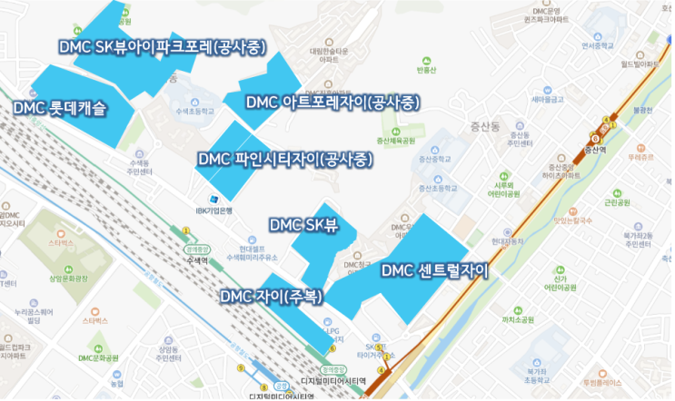  디지털미디어시티역 임장(증산동, 수색동)