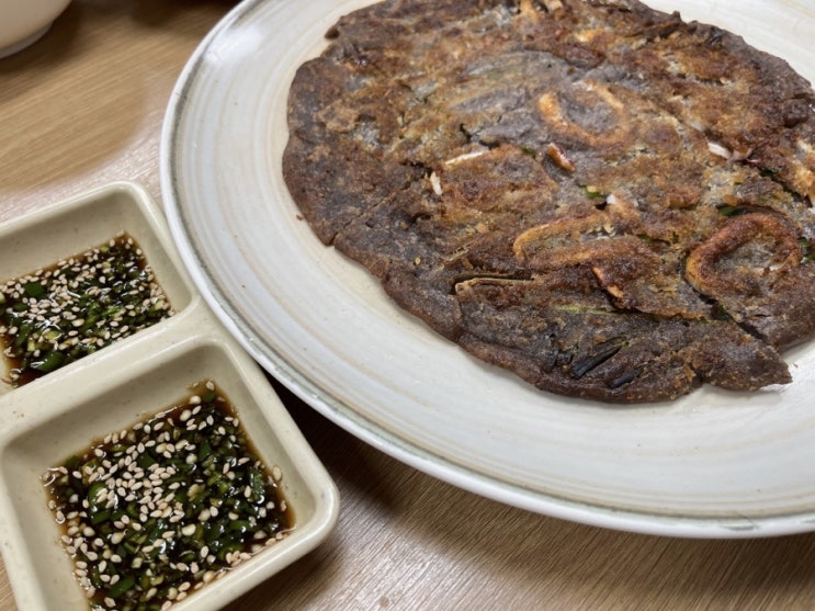  [관평동 칼국수맛집] 관평동우리밀손칼국수 겉바속촉 해물 파전 맛있어요.
