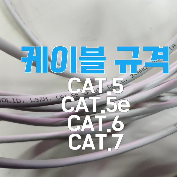 [랜케이블] CAT 종류, 차이