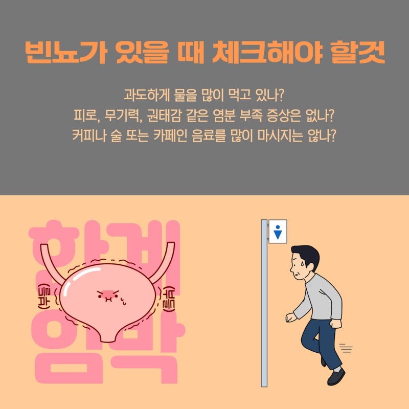 빈뇨, 야간뇨, 절박뇨, 식이요법 등의 원인과 치료 6