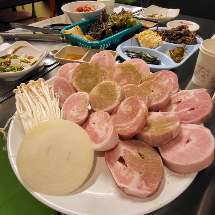  [상록수 선릉점] 선릉역 핫한 고깃집/황지살 오도독갈비 주사위목살 오이지냉국수 비빔수제비