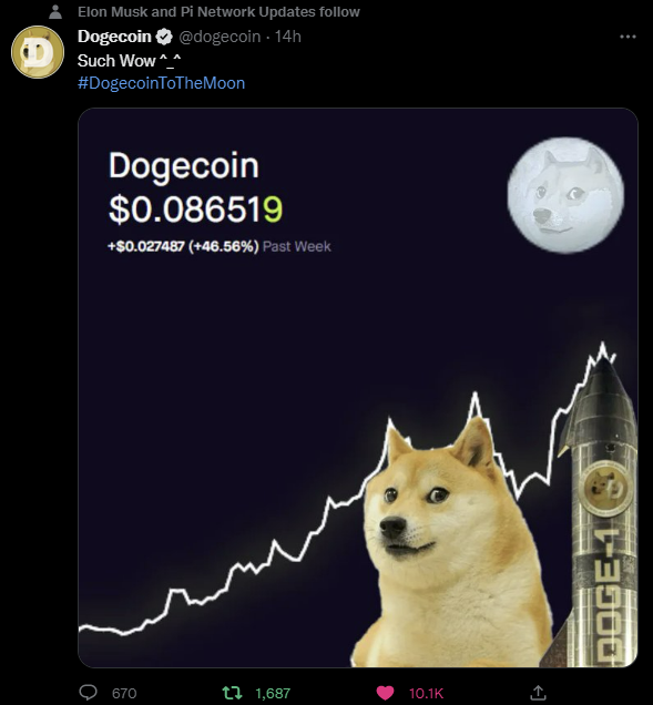 도지코인(DOGE) 투더문!! 가즈아!  머스크, 트위터 결제수단으로 채택 전망에 빅떡상중!