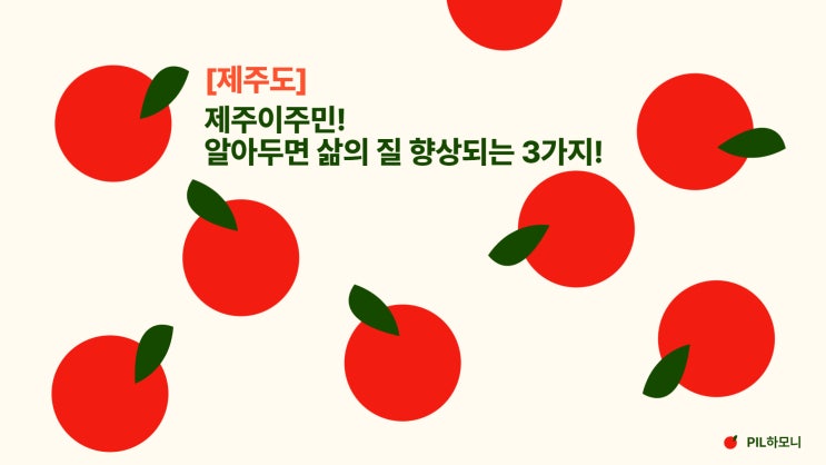  [제주도] 제주이주민! 알아두면 삶의 질 향상되는 3가지!