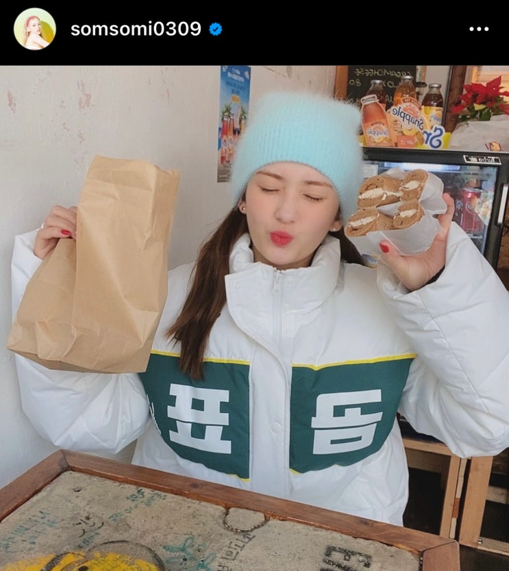  키 큰 여자 연예인 전소미로 보는 겨울 키작녀 코트 패딩 자켓 코디