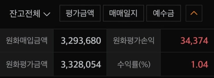  생애 첫 주식 포트폴리오 현황