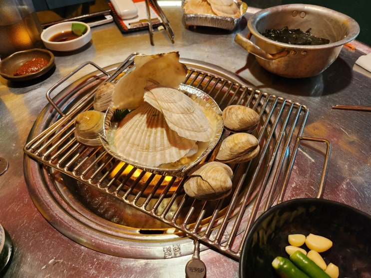 오랜만에 부산 청사포 수민이네 맛있는 조개구이