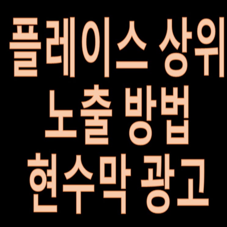 (플레이스 상위 노출) 부산시 현수막 셀프 제작 게시 광고하는 법