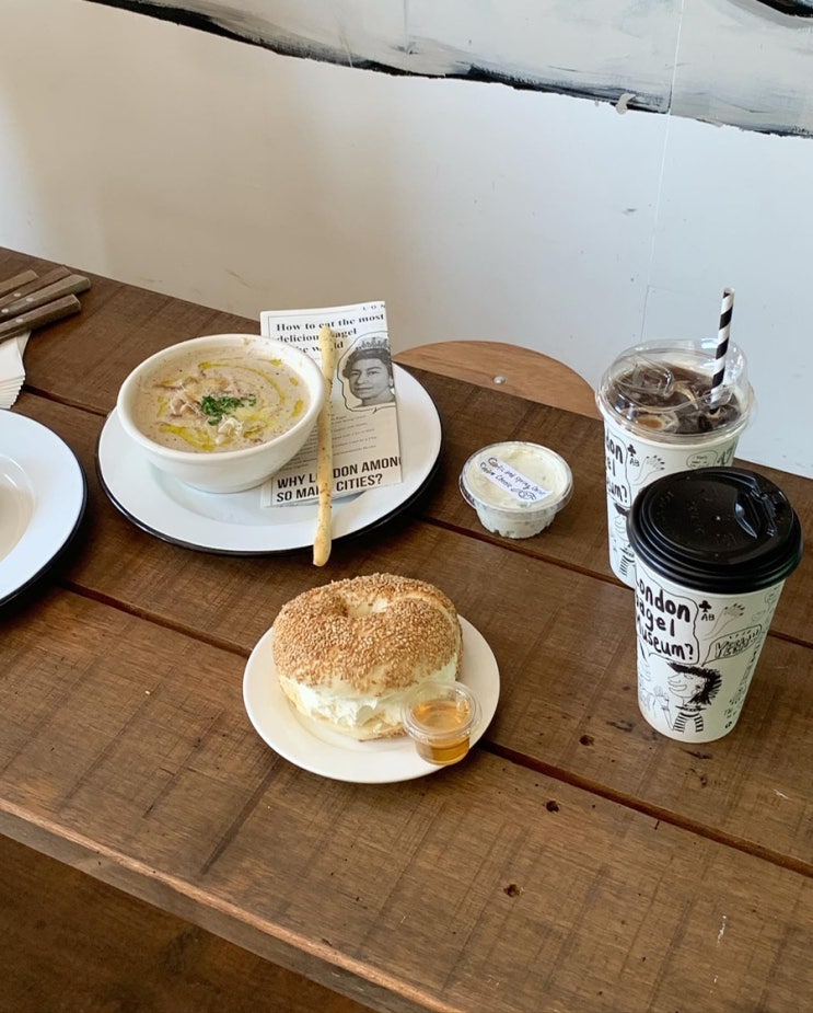 [서울 카페] 베이글 맛집 - 런던베이글 뮤지엄 도산점(웨이팅 팁. 맛 후기)