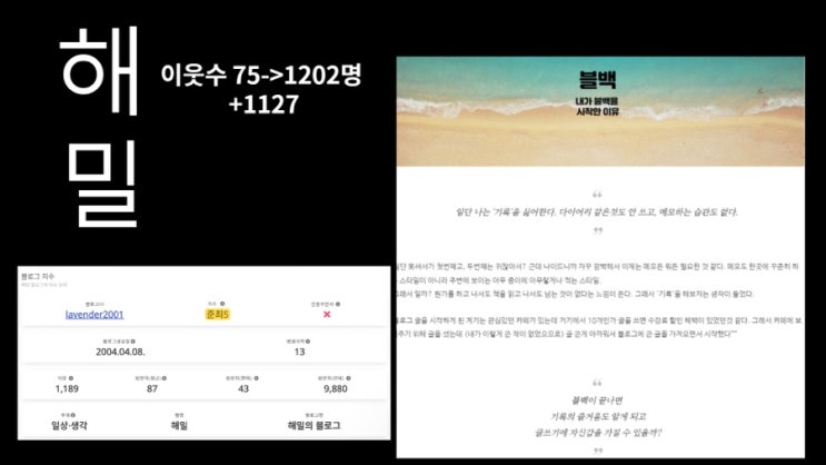  블백, 벌써 백일?