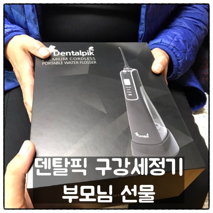  덴탈픽 프리미엄 구강세정기 DP-2300 치아세정기 부모님선물 후기