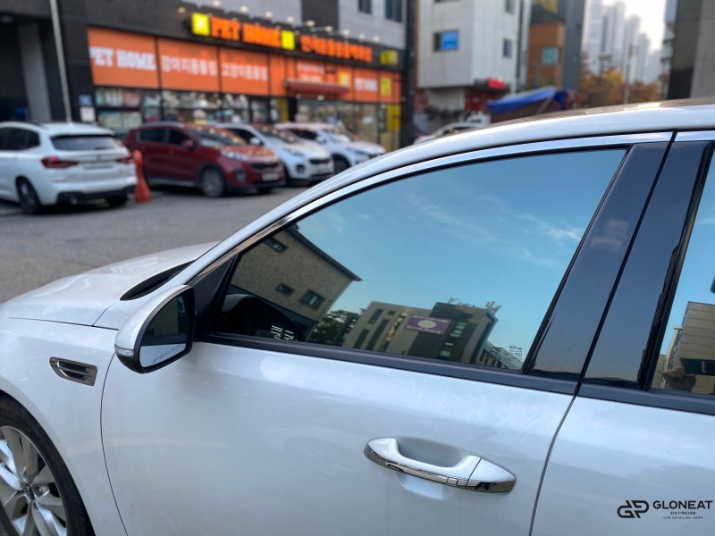 인천 서구 / 썬팅 / 인천 청라썬팅 쿠폰기포썬팅 벗겨내고 색감 이쁜 반사썬팅 글라스틴트 선셋 / 기아 / K5