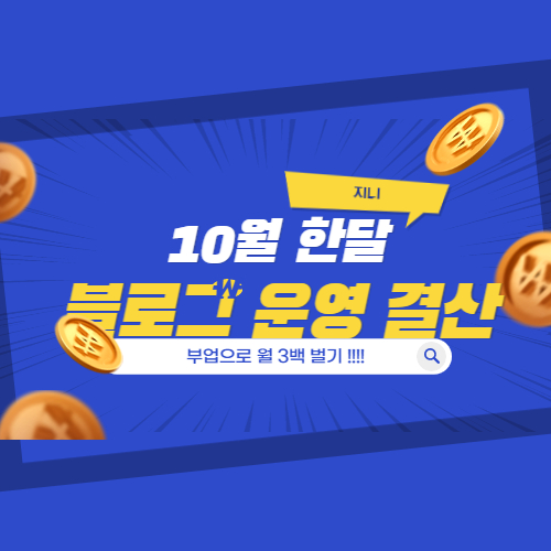  수익형 블로그 운영 한 달 결산 ㅡ 인콘, 스마트스토어, 얼룩소, 네이버블로그 등