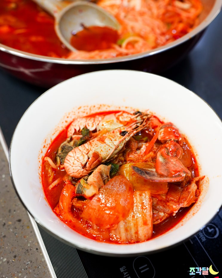  오메가코팅 짱짱한 28cm 궁중팬 델리팬으로 해물짬뽕만들기