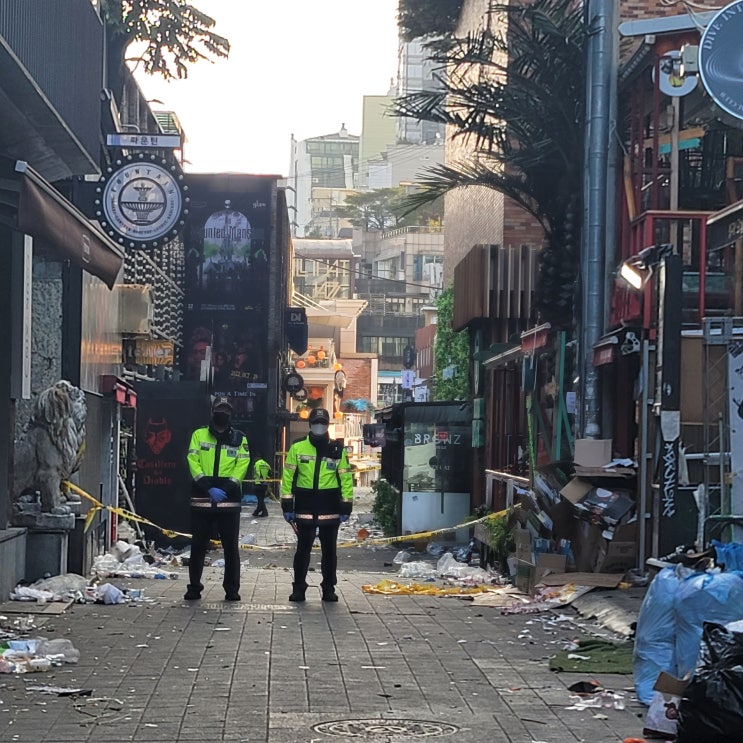  이태원 154명 압사현장 입체분석, 좁은골목에 수만명 몰려