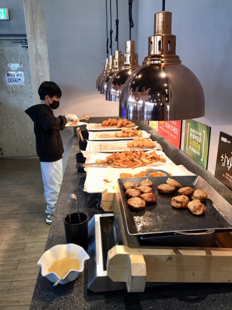 함박스테이크 돈까스 무한리필 천안아산역 푸릴리 / 천안식후감