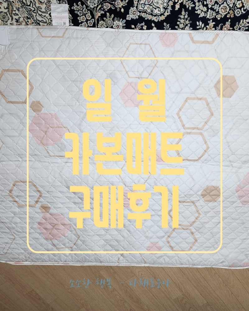 ☆카본전기매트☆ 겨울을 따뜻하게 책임질 전기매트 - 일월 마이크로카본 스마트센서 동작....