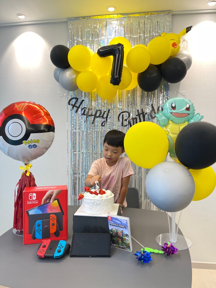  7세 유치원생 포켓몬스터 풍선 생일파티 취향저격
