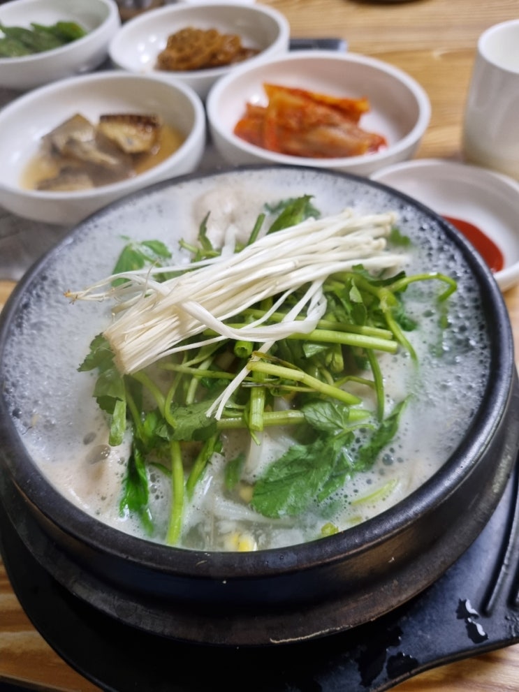  부산 신항만 따뜻한 복어 탕 지리 맛집 :) 경남 창원 진해구 미락정 식당