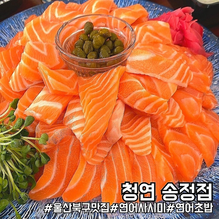  울산 북구 송정동 신선한 연어 맛집! 청연 송정점!