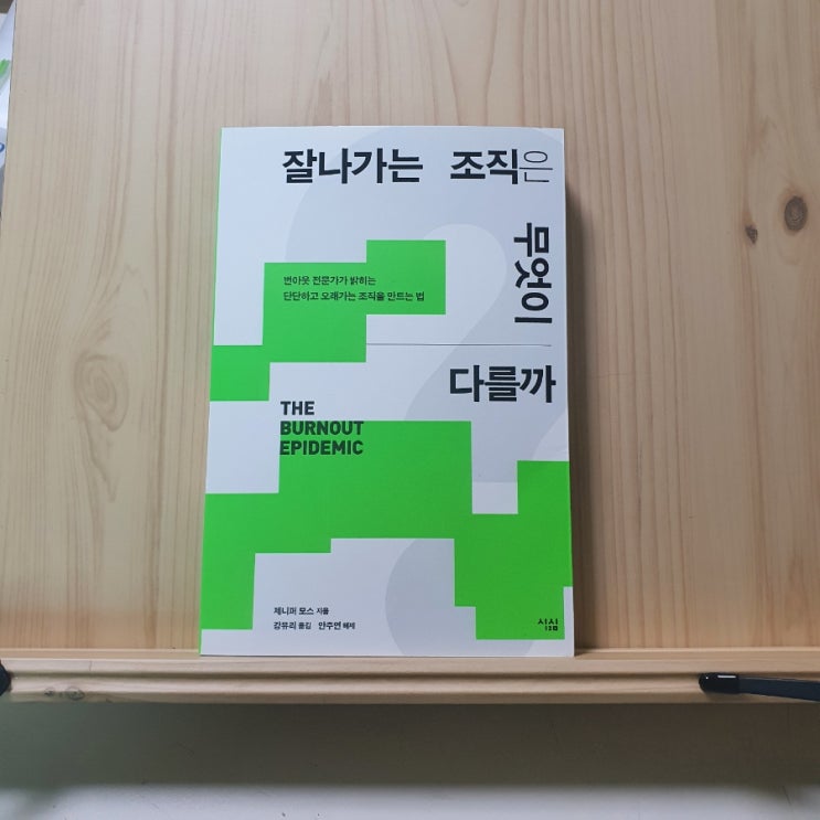  [독서] 리더의 역할 : 번아웃과 조직 문화 <잘나가는 조직은 무엇이 다를까>