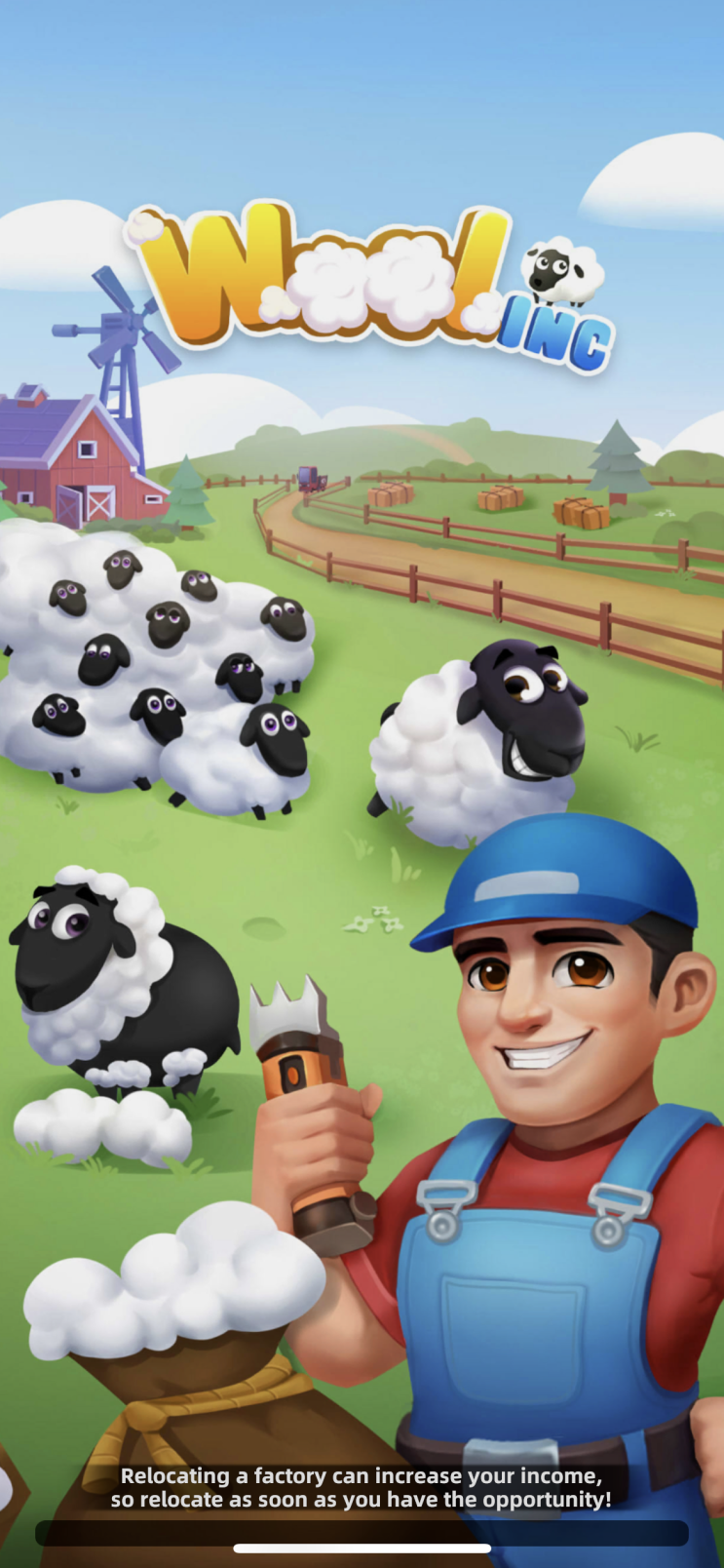  아이폰 Wool inc idle factory tycoon 양털 의류 회사 운영 타이쿤 게임 공략 및 후기