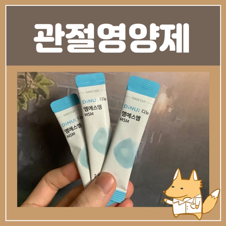  관절 MSM 무릎관절 영양제 관절 식이유황 확인하고 결정해요!