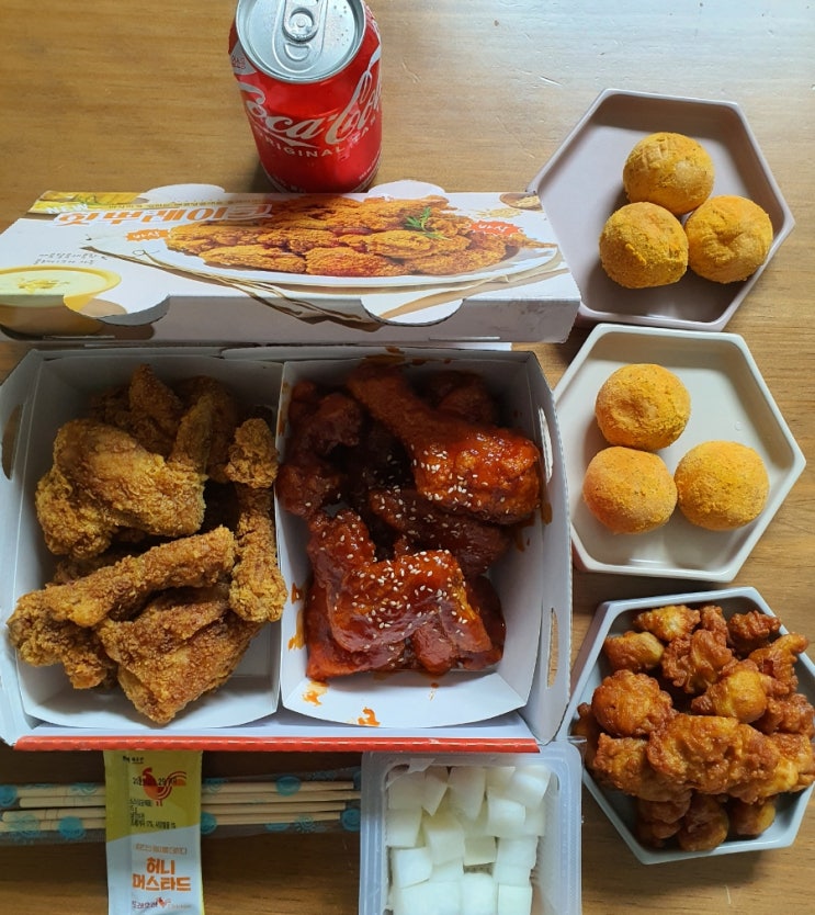  충주 치킨 맛집 또래오래 용산호암점 콘치즈볼 바삭한 근위튀김