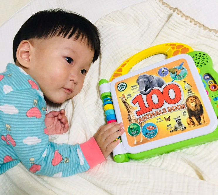  립프로그 100위드북 두돌아기 장난감으로 좋은 사운드북 유아영어책