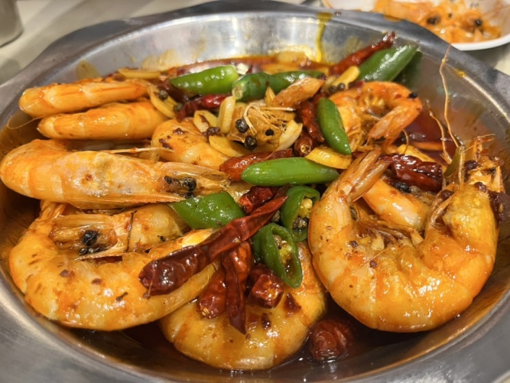  새우철엔 매운 새우가 진리-건대 맛집 해룡마라룽샤 방문기