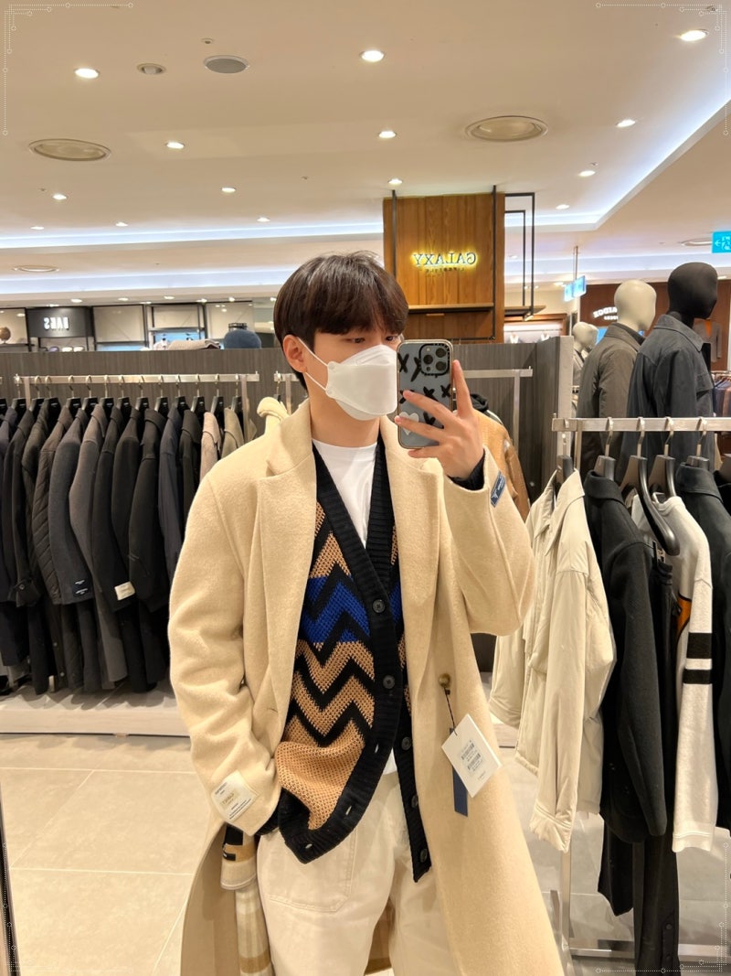 남자 겨울 코트 추천 컨템포러리 패션 브랜드 가넷 옴므 롯데백화점 강남점 후기