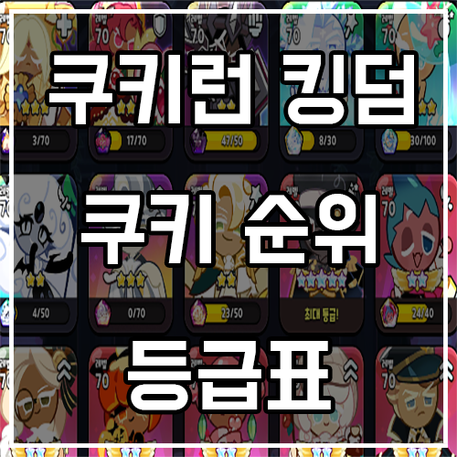 쿠키런 킹덤 등급표 및 쿠키순위 공략 정보 (찰스 포함) 쿠키런 킹덤 등급표 및 쿠키순위 공략 정보 (찰스 포함)