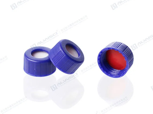  9mm Screw Thread Caps Bonded With Septa (9mm 나사형 스레드 캡 (Septa 포함))