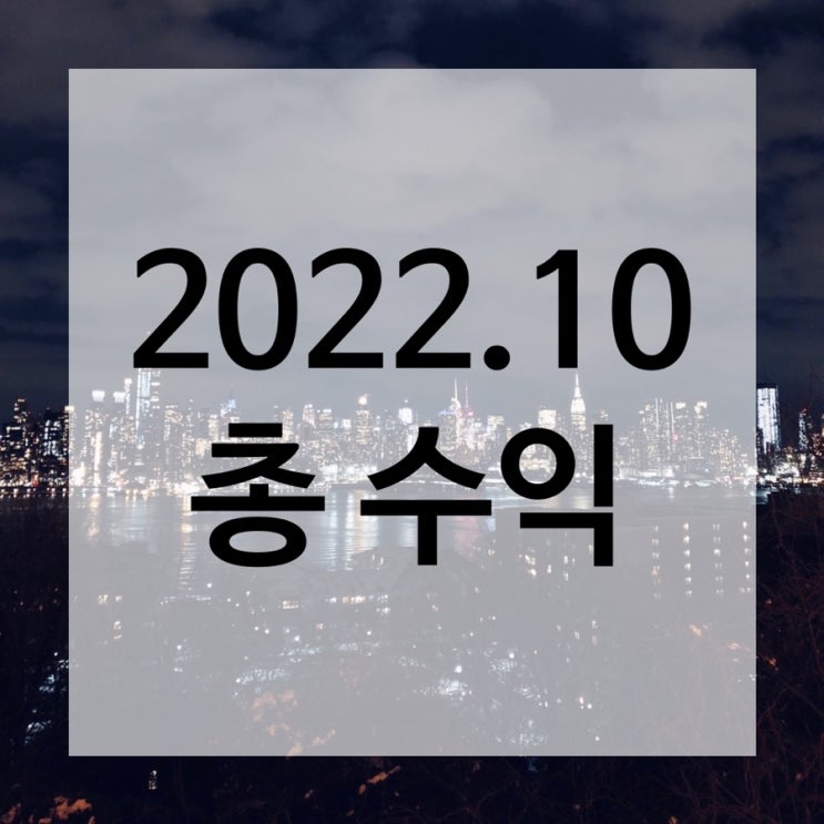 체험단 및 애드포스트 수익 - 2022년 10월