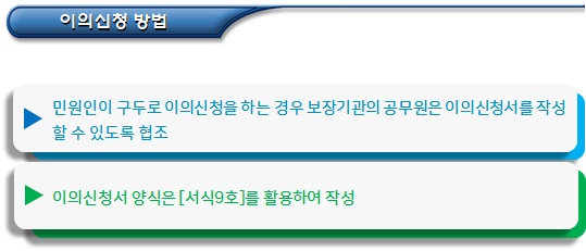 기초수급자 시도지사에 대한 이의신청