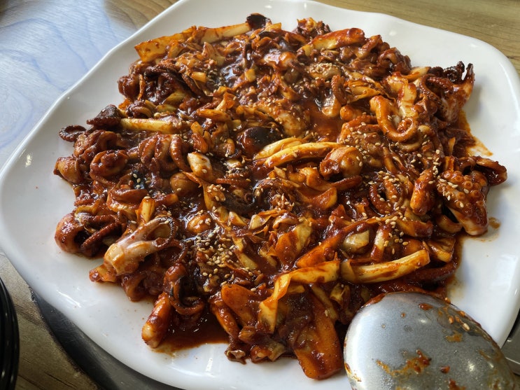  학익동 맛집 : 천년쭈꾸미 , 고르곤졸라 피자 & 쭈꾸미 , 법원 맛집