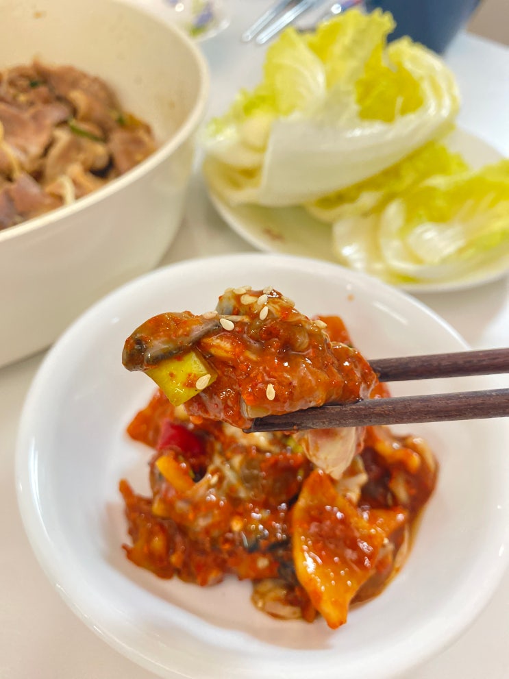  제철 생굴무침 레시피, 보관법, 정아식품에서 주문했어요