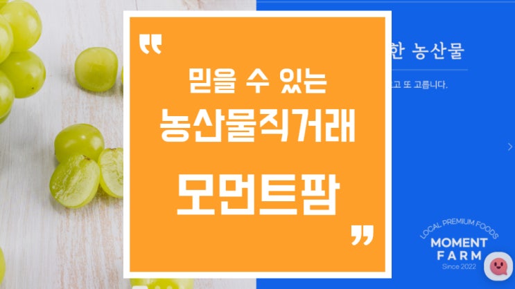  농산물직거래, 모먼트팜에서 저렴하게 농산물 구매해 보세요.
