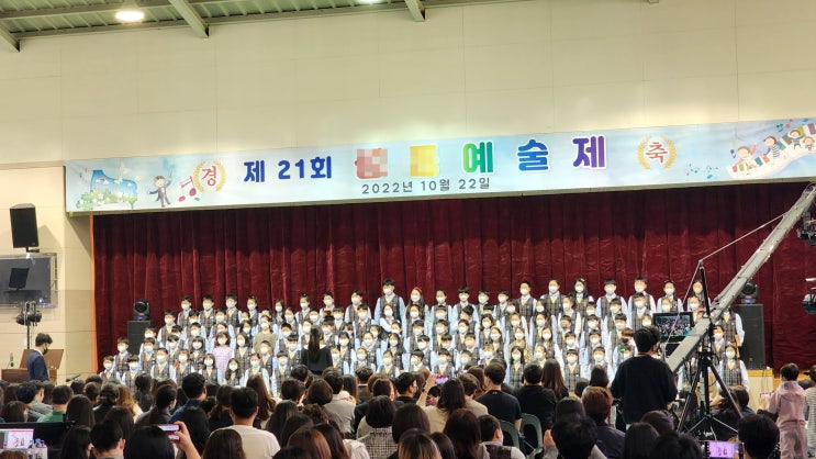  학교 합창예술제 대규모 도열이 가능한 조립식 이동무대 합창단석