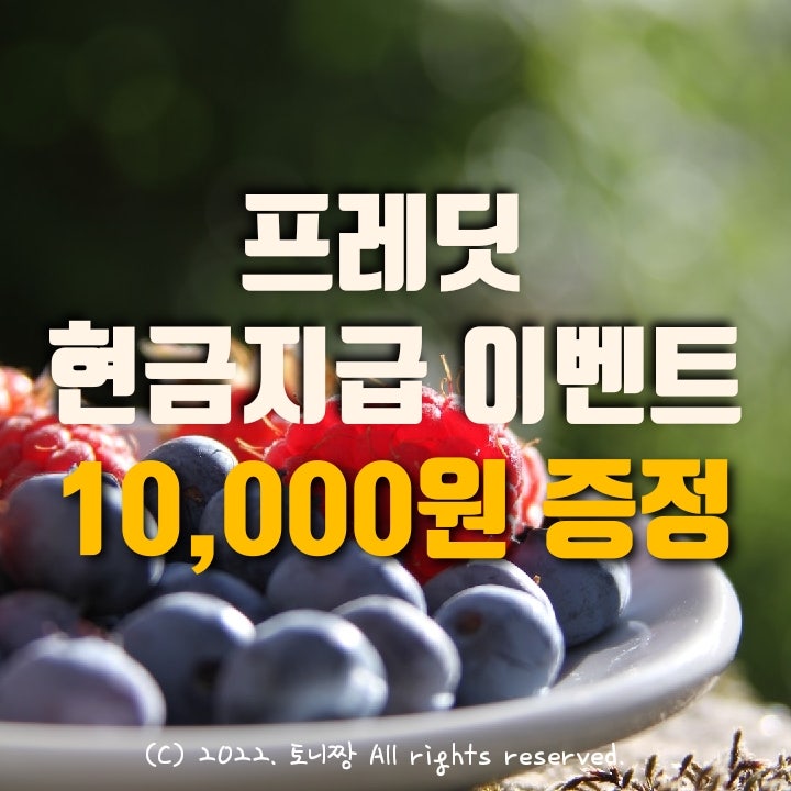 (11월) 프레딧 10,000원 현금지급 이벤트. 추천 앱테크