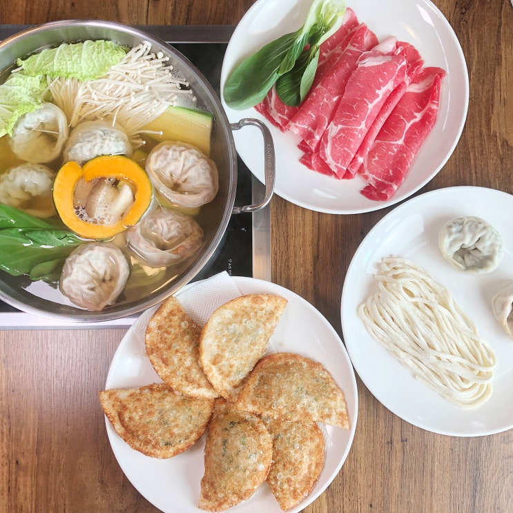  김포 고촌 맛집 - 튀김만두 꼭 먹어야하는 아라뱃길 푸짐한 점심 산수야만두전골