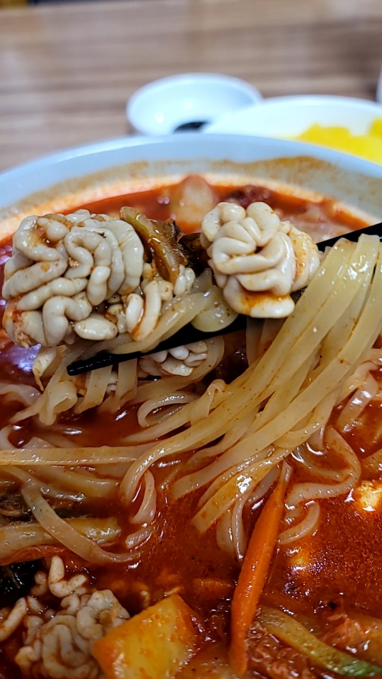 안산 맛집 와동 열녀문 칼제비짬뽕 알곤이칼짬뽕 후기 [구, 백년교동짬뽕]