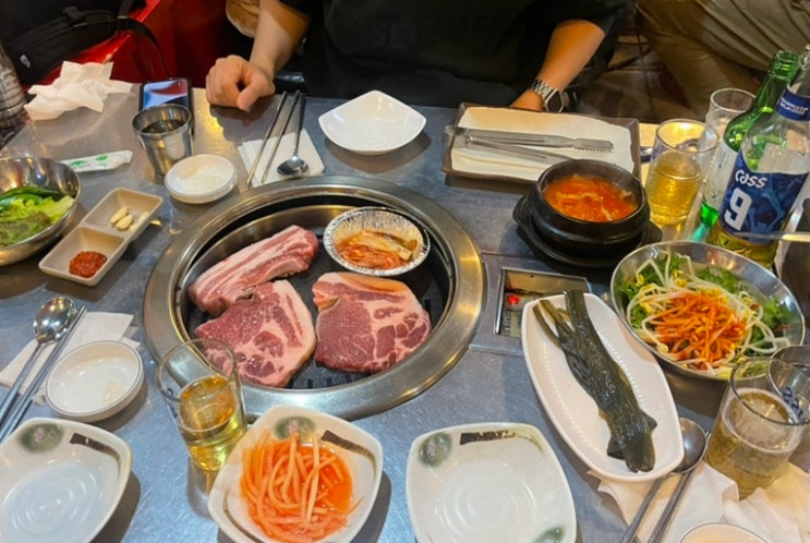 [강남맛집]소금구이 끝판왕_강남 회식하기 좋은, 영동껍데기소금구이