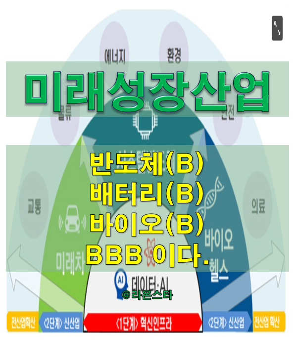 [BBB] 시가총액으로 본 미래 성장 산업은?...반도체, 배터리, 바이오...BBB이다.