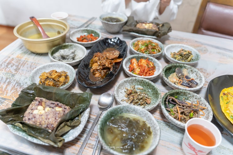  태안 맛집 정갈한 연잎밥이 맛있는 산장가든