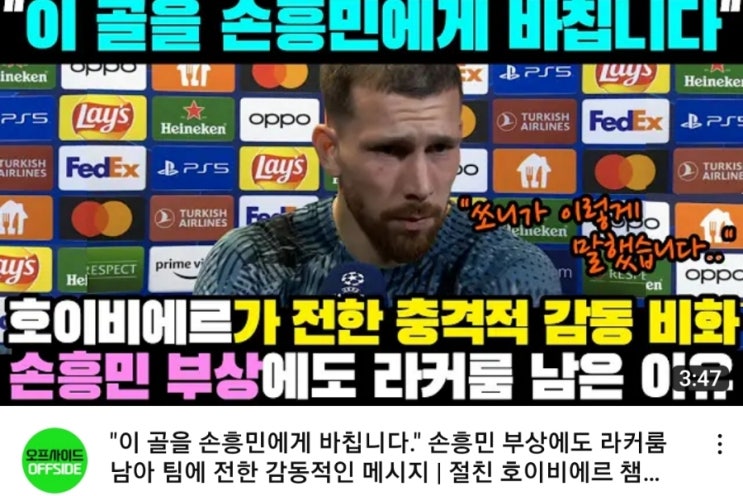 (<b>손흥민</b>과 젊음의 열정이 내일의자유 대한민국을 더욱 굳건히... 