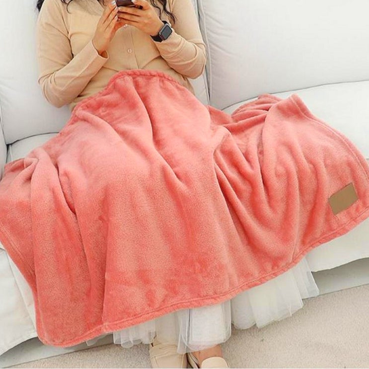  겨울 단체선물 담요제작! 베이직 밍크 극세사 무릎담요(올리브기프트)