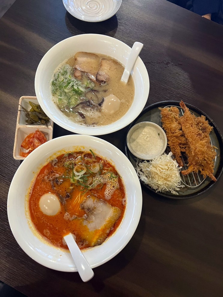  송도 라멘 오바케 타임스페이스 인천대입구역 맛집 킹정